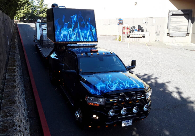 Photo of hot shot sleeper cab